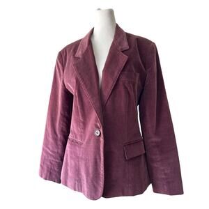 Vintage ‘90s RLM Purple Velvet Single Breasted Blazer